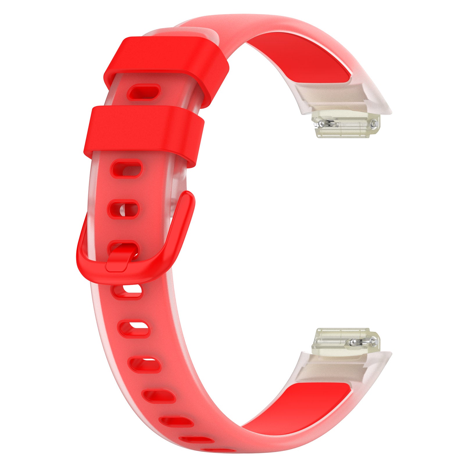 For Fitbit Inspire 3 Silicone Watch Band Dual Color Transparent Wrist Strap For Fitbit Inspire 3 Silicone Watch Band Dual Color Transparent Wrist Strap